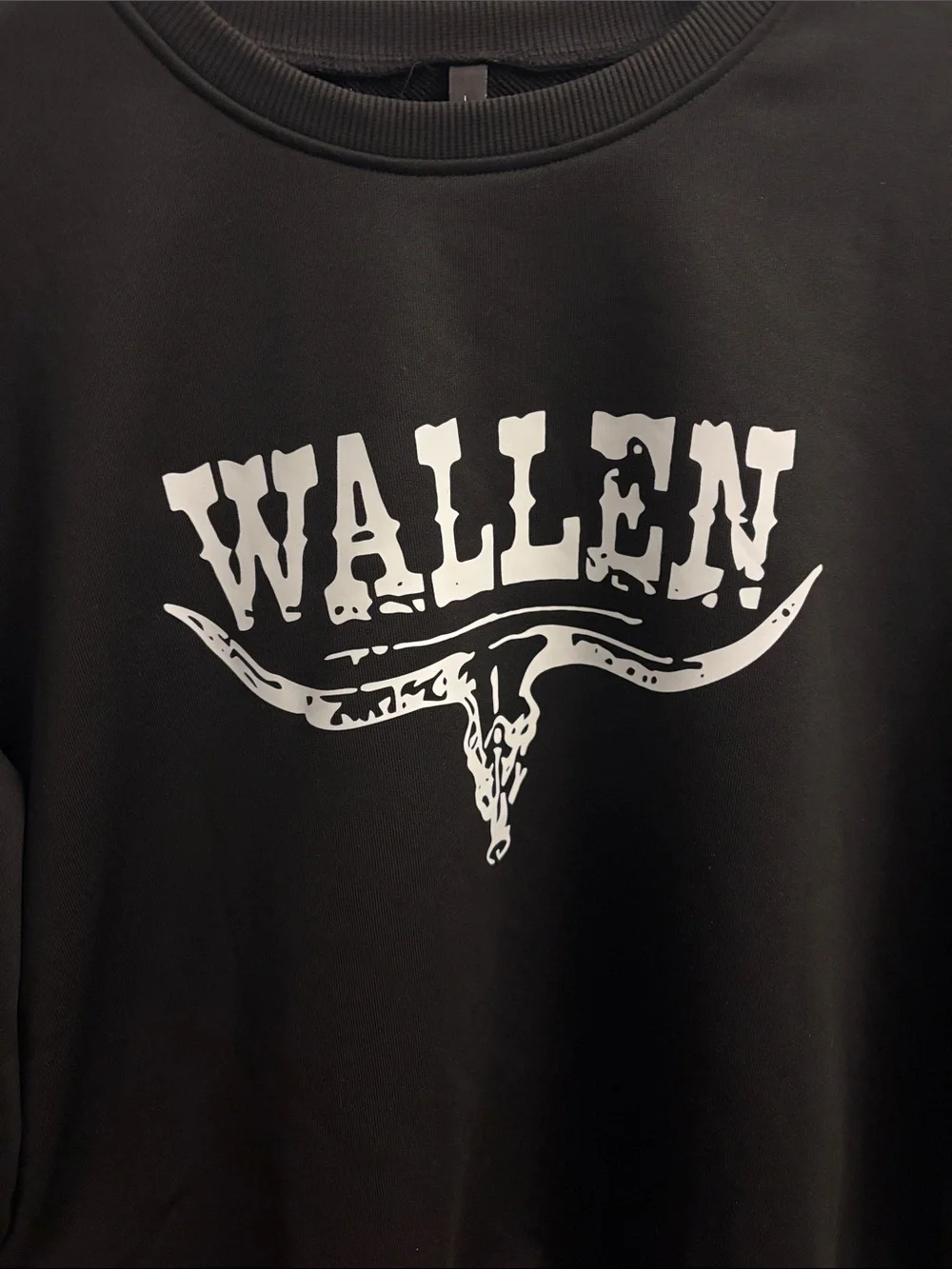 Men's Black Graphic Crewneck Sweater - Whiskey 865 Design